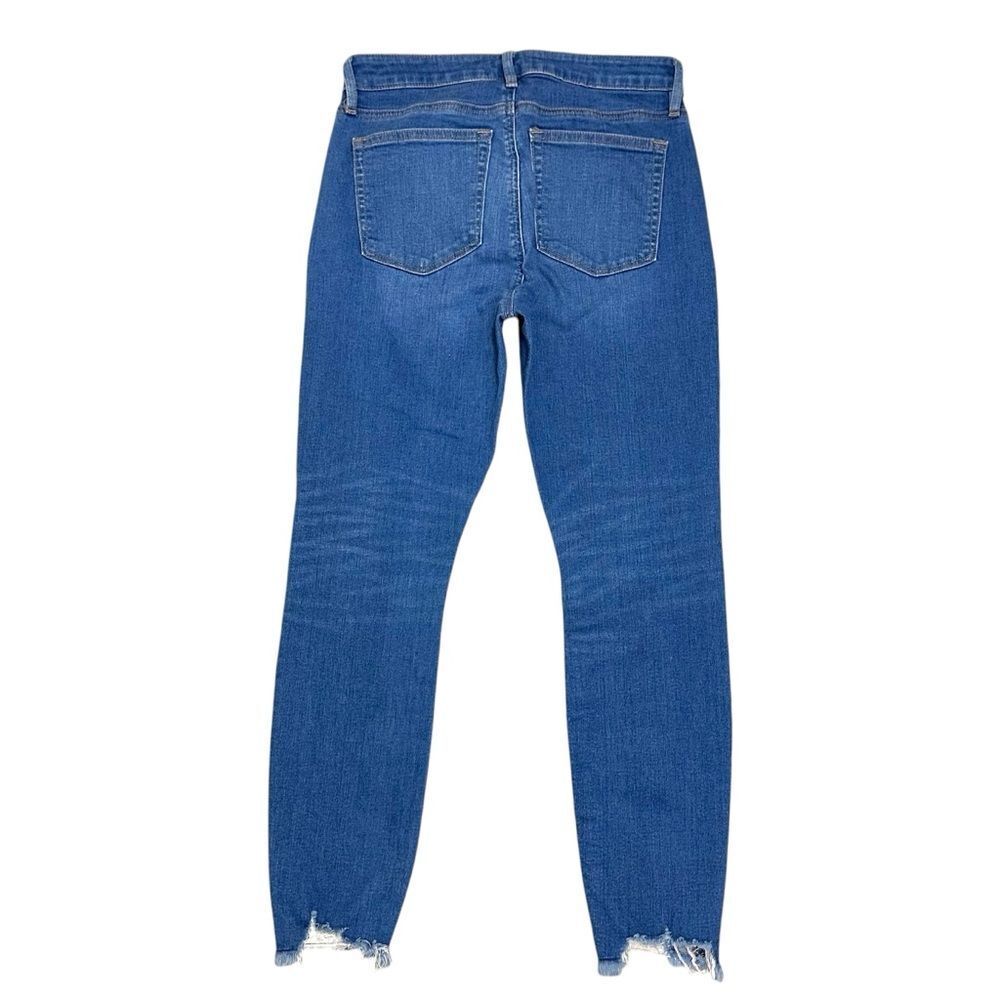 🔴2 for 40🔴Loft jeans curvy skinny blue raw hem, size 27/4